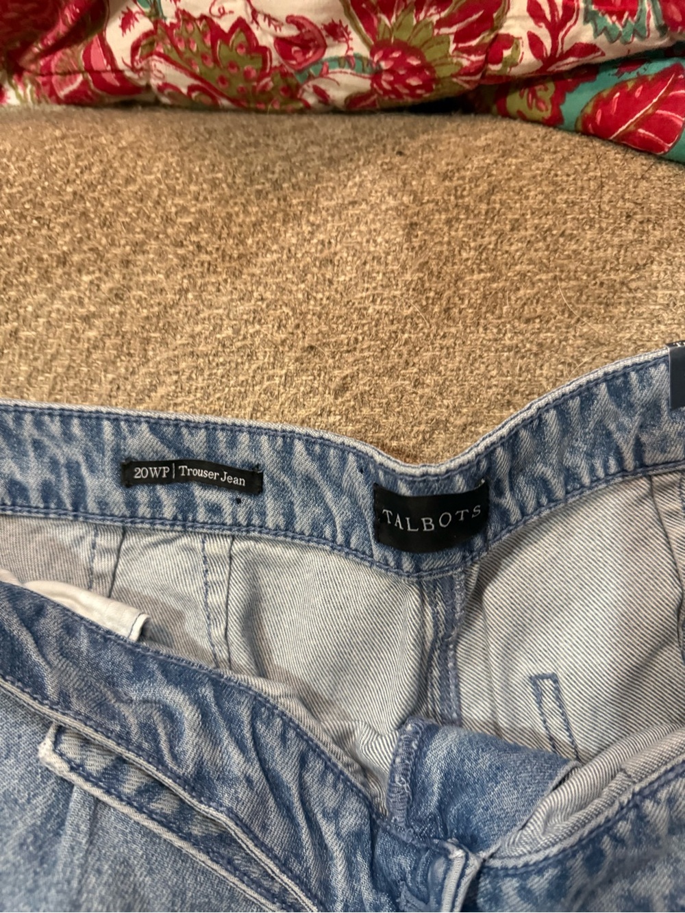 Talbots Light Blue Relaxed Trouser Jeans
